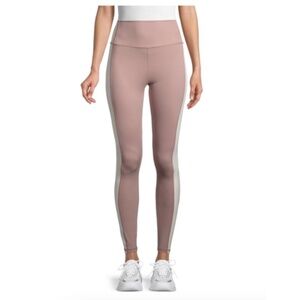 ANTHROPOLOGIE ALL FENIX Gigi High-Waist Colorblock Leggings  Size M Tan/Cream